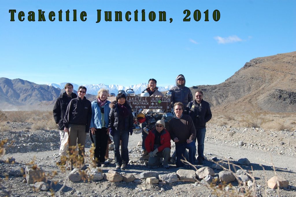 group photo at Teakettle Junction, Dec 2010