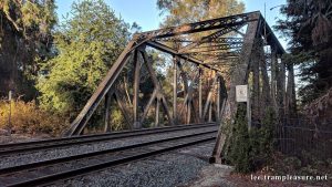 Palo Alto truss train bridge